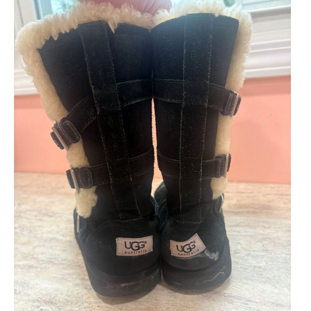 UGG Madi Black Boots - Kids Size 4